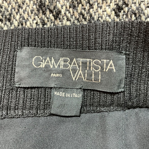 GIAMBATTISTA VALLI Wool Mohair Silk Blend Silk Lined Tweed Pencil Skirt IT Sz 42 - Picture 5 of 14